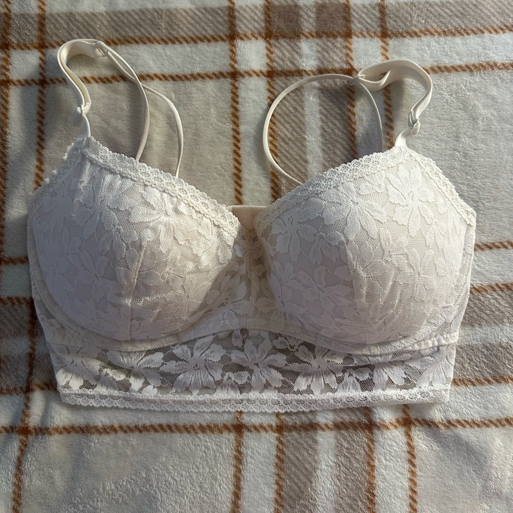 VS PINK Elegant Lace Push Up Bralette